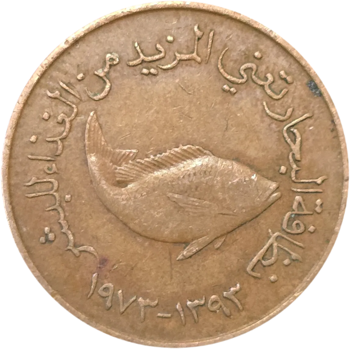 سکه امارات 5 فلس امارات یادبودی حفاظت از محیط زیست